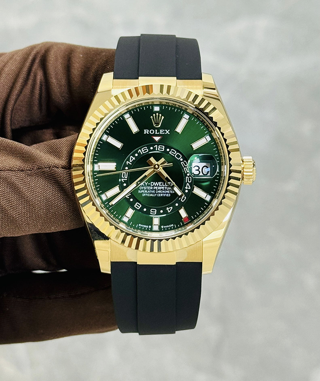 ROLEX 336238 GREEN NEW FULL SET