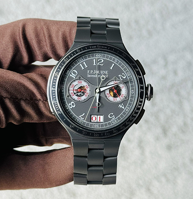 F.P. JOURNE BLACK TITANIUM SPLIT CHRONOGRAPHE MONOPOUSSOIR